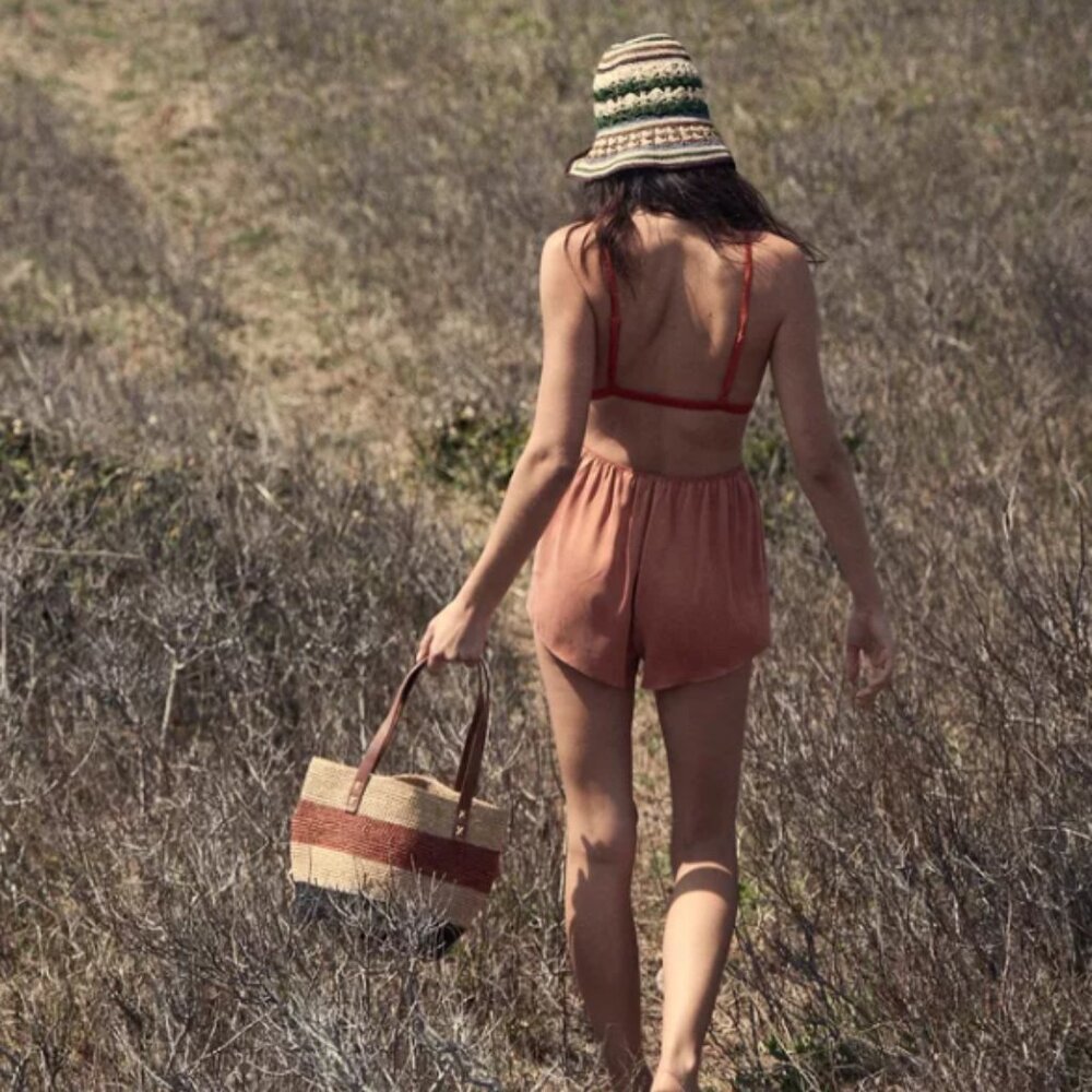 DOEN Loren Silk Short Apricot XL NWT